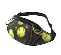 Lustige Gürteltasche für Tennisschläger und Tennisbälle, für Damen und Herren, modisch, zum Laufen, wasserdicht, Crossbody-Tasche mit verstellbarem Riemen, Sport-Hüfttasche für Reisen