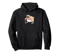 Lustige Herausforderung für übergewichtige Mops Pullover Hoodie