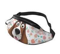 Lustige Hunde-Gürteltasche für Männer und Frauen, wasserdichte Sport-Hüfttasche, modische Gürteltasche, Umhängetasche, Hüfttasche mit verstellbarem Riemen, große Schultertasche für Reisen, Wandern
