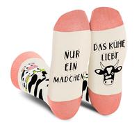 Lustige Kuh Socken Damen, Witzige Kühe Geschenke für Teenager Mädchen Sie