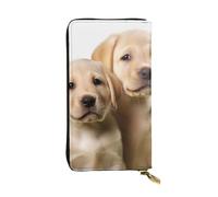 Lustige Labrador-Welpen-Geldbörse für Damen und Herren, Clutch, RFID-blockierend, Leder, große Kapazität, Geldbörse, Kreditkartenhalter, Geldtasche mit Reißverschluss, Handyhalter, lange