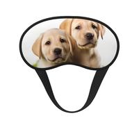 Lustige Labrador-Welpen-Schlafmaske für Seitenschläfer, Verdunkelungs-Augenmaske für Damen und Herren, Nulldruck-Schlafmasken, weiche, atmungsaktive Augenabdeckung, bequeme Augenbinde, Lidschatten für
