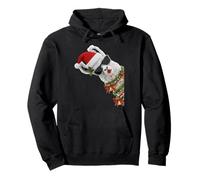 Lustige Lama Alpaka Dame Weihnachtsmütze Geschenk Pullover Hoodie