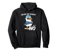 Lustige Männer Damen Sprüche Möwe Bevor Du Fragst Nein Nö Pullover Hoodie