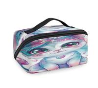 Lustige Make-up-Tasche mit Tiermotiv, Katze, Einhorn, für Damen, Herren, Mädchen, Jungen, Kulturbeutel, tragbar, Kulturbeutel, Kosmetik, Toilettenartikel, Organizer, Duschtasche
