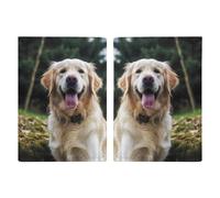 Lustige Reisepasshülle mit Golden Retriever-Motiv, bedruckt, Reisepasshülle für Reisen, Reisepass, Kartenhülle, RFID-blockierend, Kartenetui für Damen und Herren, lustiger Golden Retriever, Lustiger