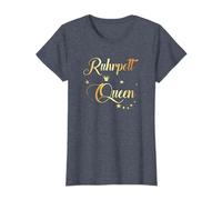 Lustige Ruhrpott Geschenke Ruhrpott Queen Damen Mädchen T-Shirt Schwarz S Klassische Passform Kurzarm Rundhals Text Klassisches humorvolles T-Shirt