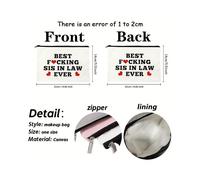 Lustige Schwägerin Kosmetiktasche - Stilvolle Make-up-Tasche aus Polyester mit Reißverschluss