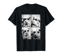 Lustige Schweine mit Sonnenbrille Coole Bauernhoftiere Tier T-Shirt