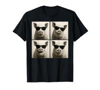 Lustige Schweineliebhaber Niedliche Bauernhoftier-Fotokabine T-Shirt