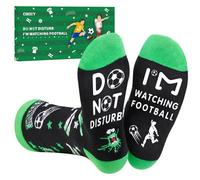 Lustige Socken Fussball Geschenke für MäNner Weihnachtssocken, Kuschelsocken Weihnachtsgeschenke Herren Frauen Teenager Vater Jungen Papa Geschenk Weihnachten Adventskalender FüLlung Happy Socks Sohn