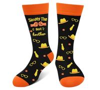 Lustige Socken Herren Bruder Teenager Junge - Simply The Best Brother Geschenke für Jungen - Bunte Witzige Motiv Verrückte Socken Happy Funny Socks - Geburtstagsgeschenk Weihnachten Geschenkideen