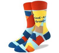 Lustige Socken Herren Opa - COOL GRANDPA Geschenke für Männer Mann - Bunte Witzige Motiv Coole Verrückte Socken Happy Funny Socks - Vatertagsgeschenk Geburtstagsgeschenk Weihnachten Geschenkideen