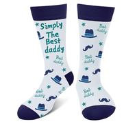 Lustige Socken Herren Papa - Simply The Best Daddy Geschenke für Männer Vater Daddy - Bunte Witzige Motiv Verrückte Socken Happy Funny Socks - Geburtstagsgeschenk Vatertag Weihnachten Geschenkideen