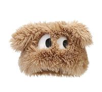 Lustige Strickmütze mit Cartoon-Motiv für Damen gemütliche Ohrenklappen Mütze süße große Augen Lange Ohren wärmende Wintermütze (Khaki, One Size)