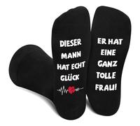 Lustige Valentinstag Socken Herren Männer - Witzige Lustig Hochzeitstag Bunte Verrückte Socken Geschenke für Mann - Funny Happy Socks für Ihn Freund