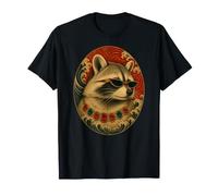 Lustige Waschbär Meme Ukiyo Japanische Wave Sonnenbrille Cool Boss T-Shirt