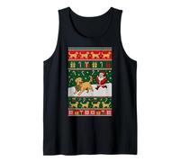 Lustige Weihnachtspfote für Hunde, Golden Retriever Tank Top