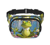 Lustige Yoga-Gürteltasche für Damen, wasserdicht, verstellbar, modisch, lässig, Crossbody-Tasche, Bauchtasche für Laufen, Workout, Wandern, Reisen, Schwarz, Einheitsgröße, Schwarz , Einheitsgröße