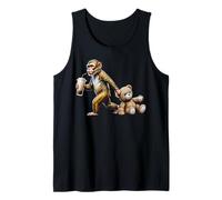 Lustiger AFFE Boba Tee Plüsch Bär Cute Animal Fun Tank Top