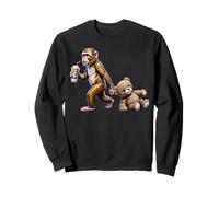 Lustiger AFFE Boba Tee Plüsch Bär Niedlicher Tierliebhaber Sweatshirt