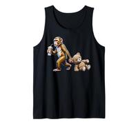 Lustiger AFFE Boba Tee Plüsch Bär Niedlicher Tierliebhaber Tank Top