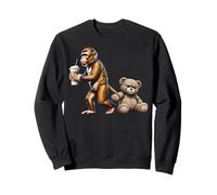 Lustiger AFFE Boba Tee Plüsch Bär Niedliches Tier Sweatshirt