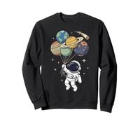 Lustiger Astronaut Planeten Jungen Mädchen Kinder Astronomie Weltraum Sweatshirt