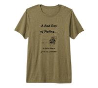 Lustiger Bad Day of Fishing Fischer Premium T-Shirt