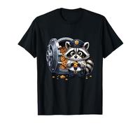 Lustiger Cop Waschbär Cookie Vault Snack Lover T-Shirt