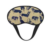 Lustiger Dackel,Vollständige Augenabdeckungen, lichtundurchlässige Schlafmasken, Verdunkelungs-Augenschützer