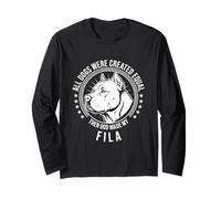 Lustiger Fila-Hund Langarmshirt