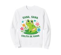 Lustiger Frosch Sana Sana Colita De Rana Niedliches spanisches Meme Sweatshirt