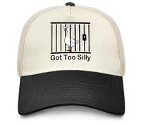 Lustiger Gänsehut, alberne Gans auf dem lockeren Hut, Herren, Baseballmütze, lustige Kappe, Schwarz - 030, Einheitsgröße