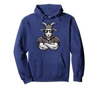 Lustiger Goat King Fantasy-Football-Champion Commish Legend Pullover Hoodie