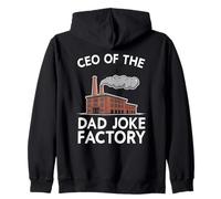 Lustiger Herren-Witz Väter Retro CEO of The Dad Joke Factory Kapuzenjacke