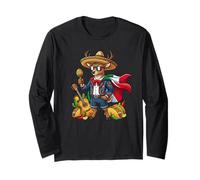 Lustiger Hirsch Cinco De Mayo Kinder Herren Damen Mexikaner Langarmshirt
