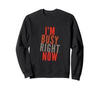 Lustiger Humor Text Funny for People Funny I'm Busy Right Now Sweatshirt