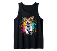 Lustiger Jack Russell Hund Splash Art Jack Russell Lovers Tank Top