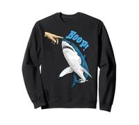 Lustiger Meme Shark Nose Boop Hand Booping Ocean Animal Sweatshirt