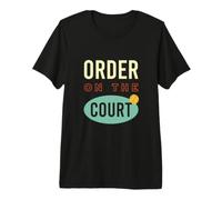 Lustiger Padel Pun Order on the Court Premium T-Shirt