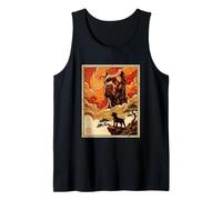 Lustiger Pitbull Dog Meme Cute Vintage Retro Japanische Kunst Hund Tank Top