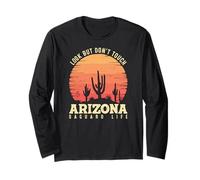 Lustiger Saguaro-Kaktus-Pflanzenliebhaber Arizona Desert Langarmshirt