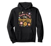 Lustiger sarkastischer Spruch mit floralem Spruch im Retro-Stil Pullover Hoodie