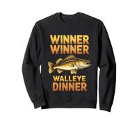 Lustiger Sieger Gewinner Walleye Dinner Spruch Sweatshirt