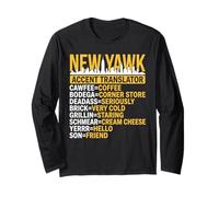 Lustiger Übersetzer mit New Yorker Akzent Langarmshirt
