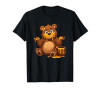 Lustiger unordentlicher Honigbär, niedlicher Cartoon für Kinder T-Shirt