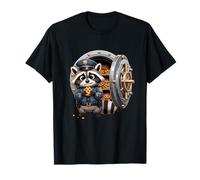 Lustiger Waschbär Polizist bewacht Keks-Tresor T-Shirt