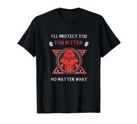 Lustiges Alpha Wolf I'll Protect You Kitten, No Matter What Preisgünstiges Grafik-T-Shirt