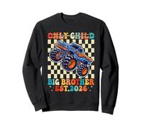 Lustiges Einzelkind Big Brother 2026 Monster Truck für Jungen Sweatshirt